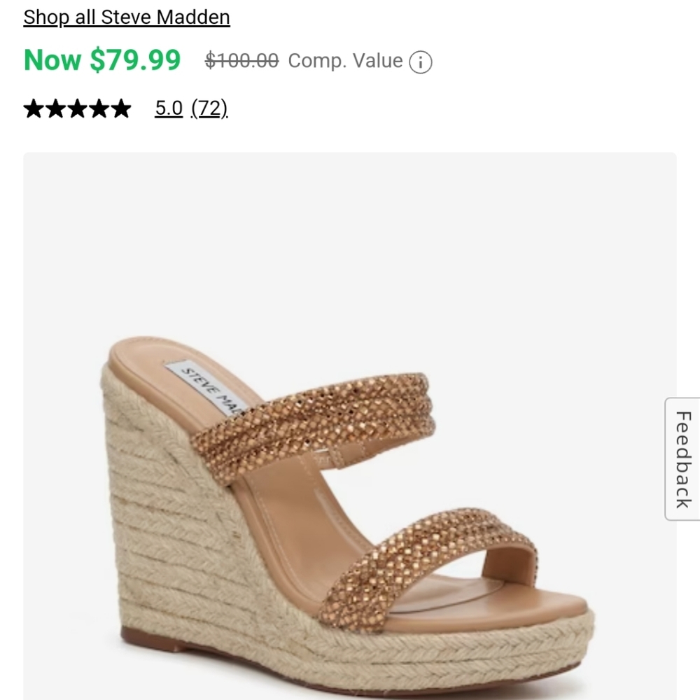 Steve Madden Upton Espadrille Wedge Sandal